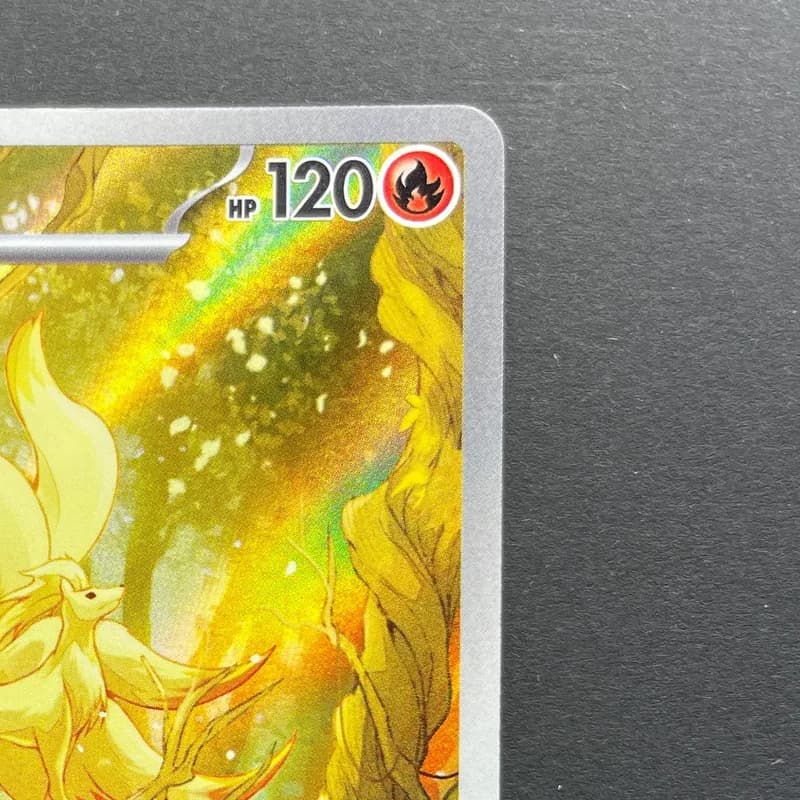 Ninetales AR 110/108 Pokemon card Ruler of the Black Flame sv3 (1.NM) thumbnail 3