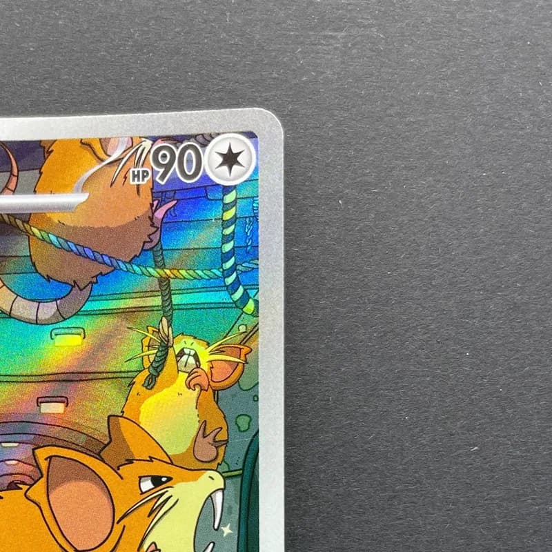 Team Rocket's Raticate AR 108/098 Pokemon card The Glory of Team Rocket sv10 (1.NM) thumbnail 3